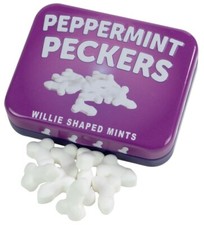 Rude Food Peppermint Peckers Willies Willy Hen Night Novelty Sweets in Gift Tin