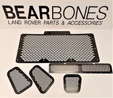 Defender Land Rover 90 110 130 Front Grille & Wing top Set-Powder Coated Steel