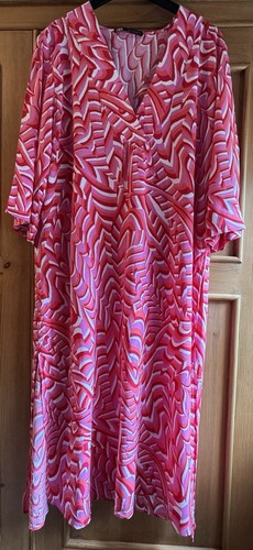 Zara pink kaftan - zara, beach