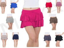 Women's RARA Mini Skirt Layered Elasticated Party Dance Skirt Casual