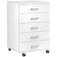 Mobile Filing Cabinet with 5 Drawers Home Office File Organizer Printer Stand