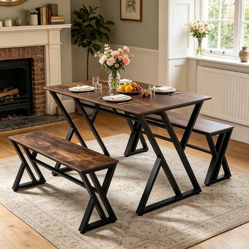Industrial wooden dining table - industrial,