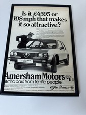 Framed Original Alfa Romeo