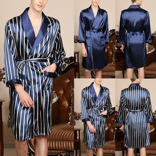 Mens satin silk pajamas kimono - silk,