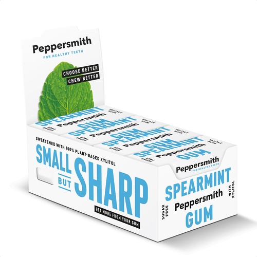 Peppersmith spearmint gum - spearmint,