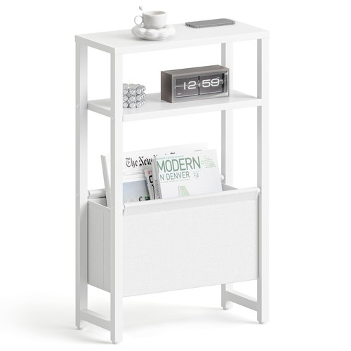 White narrow side slim end - white,