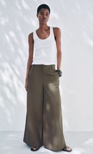 Zara Olive Green Cotton Blend