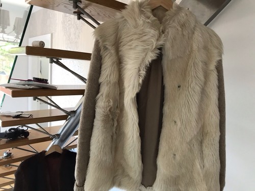 Real fir long jacket - long,