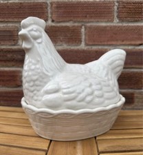 Mason Cash Cream Hen Egg Holder Kitchen Storage Nest Basket Cockerel Chicken