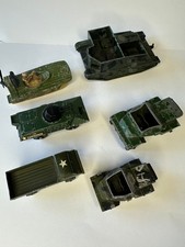 6 X Military Vehicles including Dinky 673 Scout Car & Lone Star Bren Gun Carrier