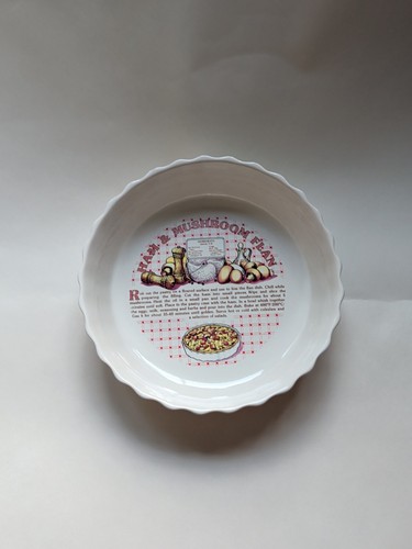 Vintage ham mushroom - mushroom, flan