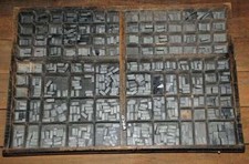 Nord 24p lead font in type case lead set lead type typography handset