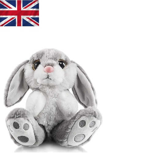 Soft bunny plush 22cm - 22cm, cuddly