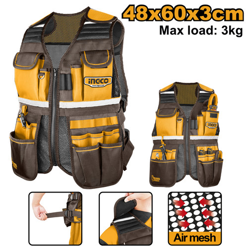 Ingco tool vest airmesh - tool,