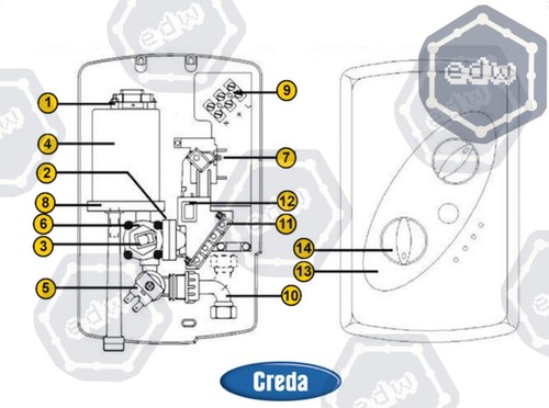 Creda 850dl 950dl electric - 850dl,