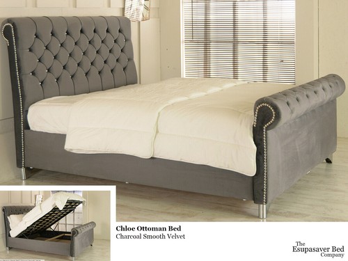Chloe ottoman sleigh storage - chloe,