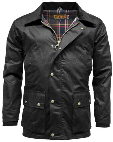 Game barker antique wax jacket - barker,