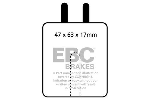 Ebc bluestuff front - bluestuff, brake