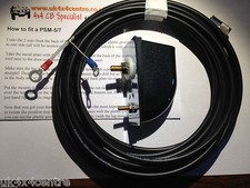 Rear CB aerial mount  3/8 stud 5M cable Land Rover Defender 90 4X4 PSM-1