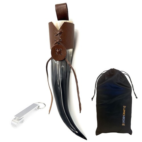 Viking drinking horn beer mug - viking,