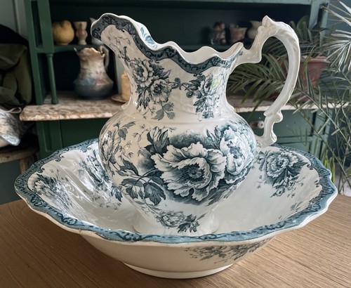 Antique colonial pottery wash - colonial,