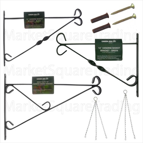 Hanging basket wall brackets - wall,