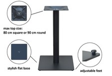 black cast iron flat table