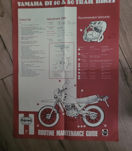 Haynes yamaha dt50 dt50mx - yamaha, dt50/dt50mx