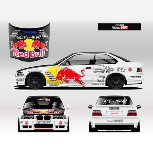 Bmw e36 redbull livery - m3,