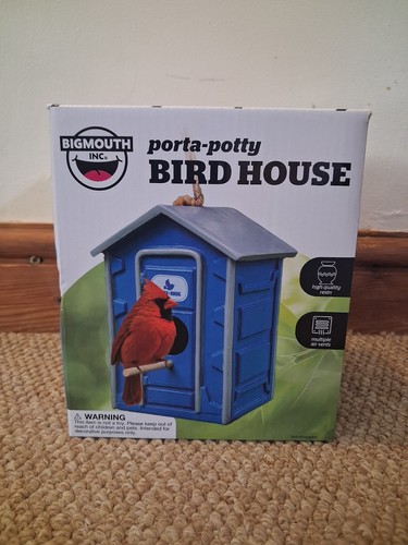 Porta potty resin bird house - porta,
