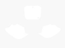 Blackbird Graphics Tm 125/250 1999-2003 Pre Cut, Blackbird 3805/10 White, Number