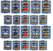 Hammerite Direct to Rust Smooth Metal Paint 250ml  ALL COLOURS AVAILABLE
