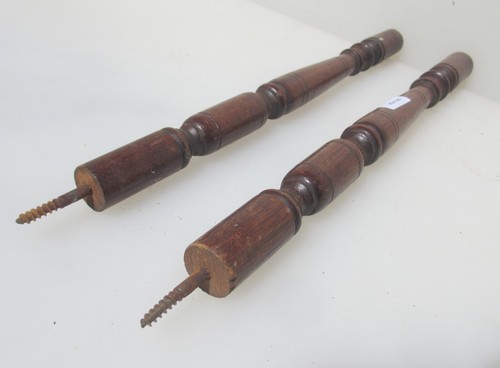 Antique wooden columns - wooden,