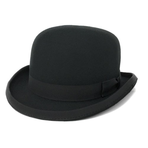Black traditional bowler hat - traditional,