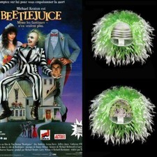 Beetlejuice Cosplay Wig Terror Halloween Party Costume Prop Green Synthetic Hair