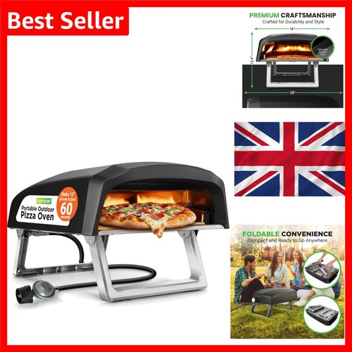 Portable gas pizza oven - gas,