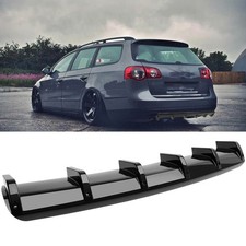 For VW Passat B6 CC Rear Bumper Diffuser Splitter Spoiler Shark Fins Body Kit