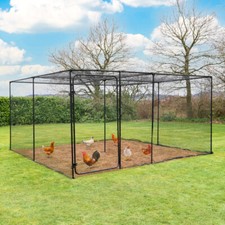 Harrier Poultry, Chicken & Animal Walk-In Cage – GALVANISED STEEL/HDPE Netting