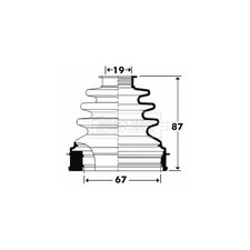 BORG & BECK Bellow Kit, drive
