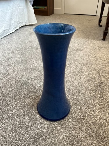 Large blue glazed vase c - large, c.h