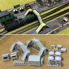 TT Gauge 1/120 Model Train Railway Layout Station Building Accessories Scenery