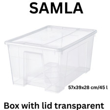 Ikea SAMLA Storage Box with