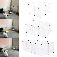 8-18 Panels Dog Playpen Plastic Pet Pen Indoor Fence for Small Medium Animals