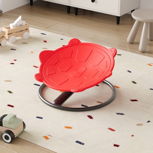 Red turtle sensory spinning - red,