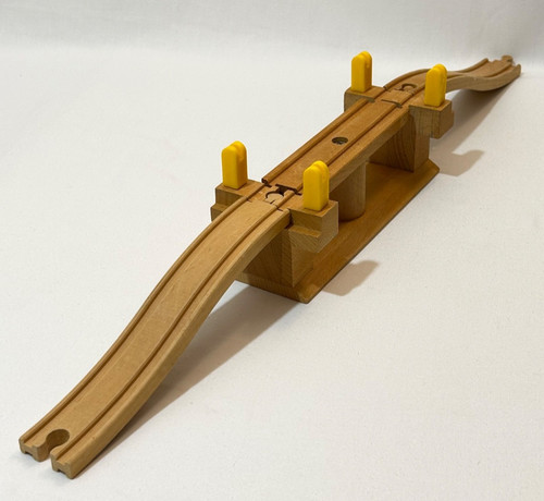Wooden swing bridge - wooden, with