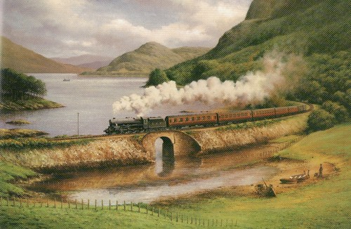 Skye boat train - boat, loch