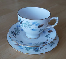 Vintage Colclough bone china tea trio cup saucer and plate Linden pattern 8162