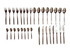 WMF Cutlery London Cromargan 32-Piece Cutlery Set For 8 People Used