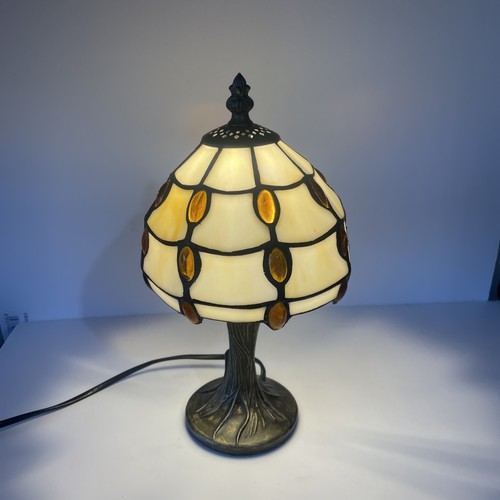 Tiffany style lamp with opaque - with,