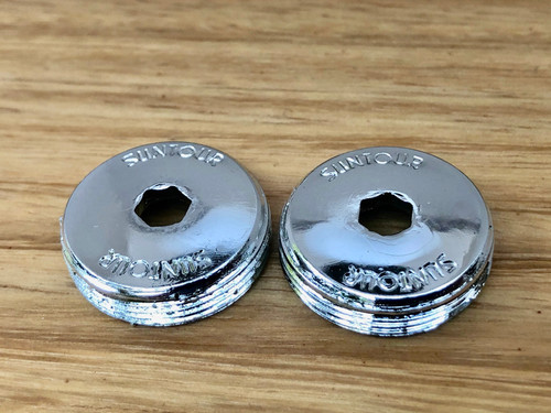 Suntour old font crank caps - suntour,